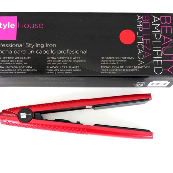 New Style House Beauty Amplified Red Professional Stying Iron - Picture 4 of 8